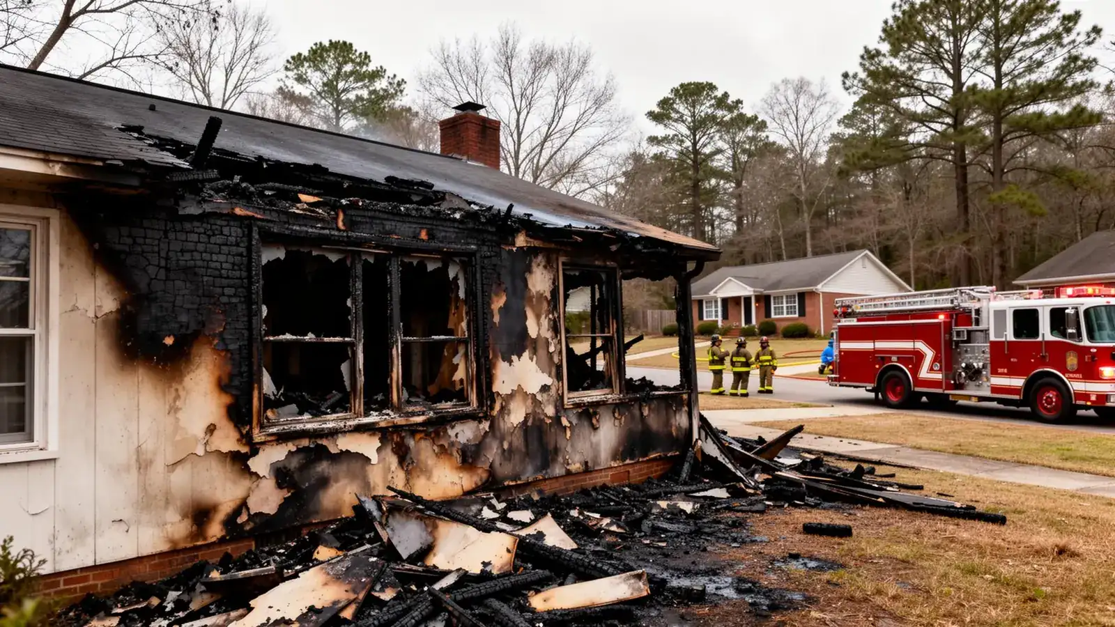Fire Damage Restoration crew responding to fire damage in Kennesaw, Georgia