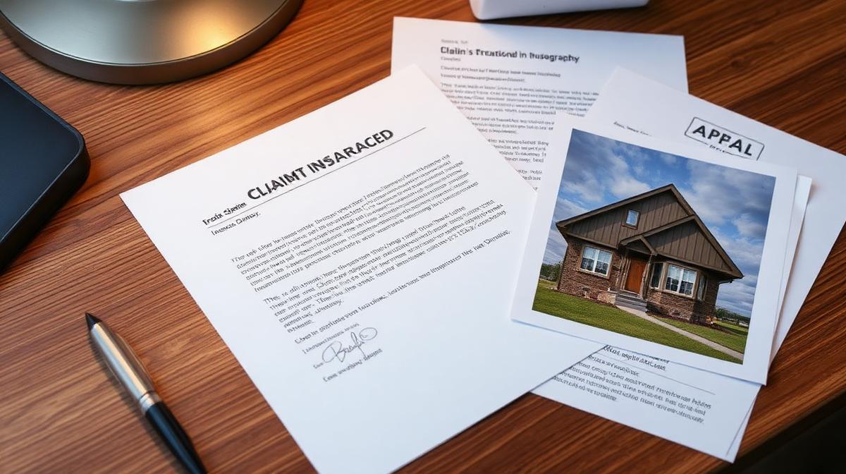 Denied water damage insurance claim letter on kitchen table - EmesticaCure