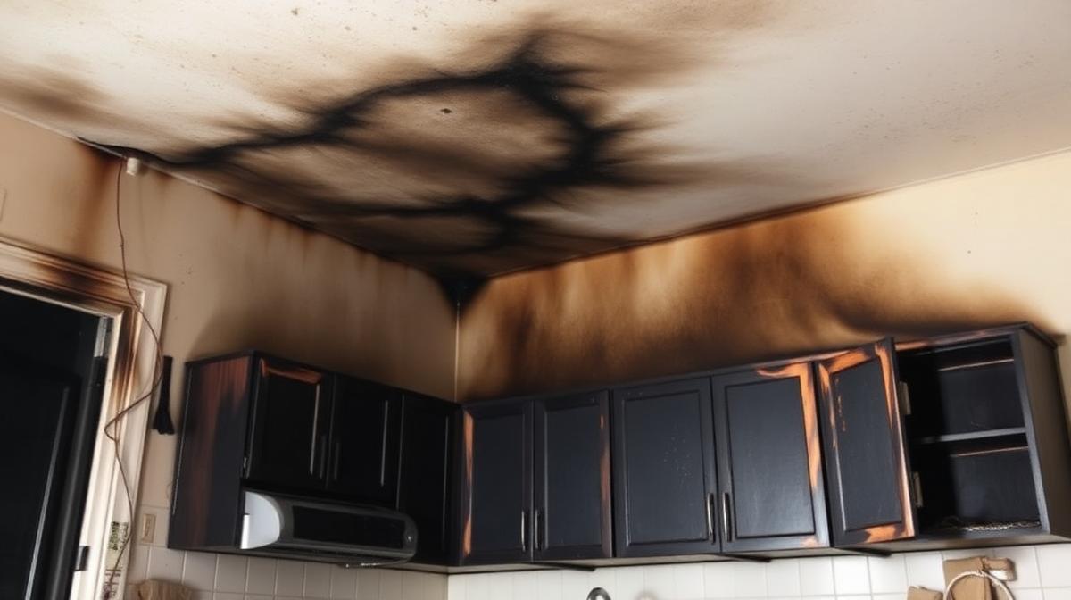 Fire damage restoration crew assessing smoke and soot damage in Georgia home - EmesticaCure